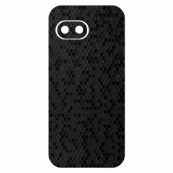 Folie skin SILKASE pentru Google Pixel 9a, protectie spate telefon, negru hexa