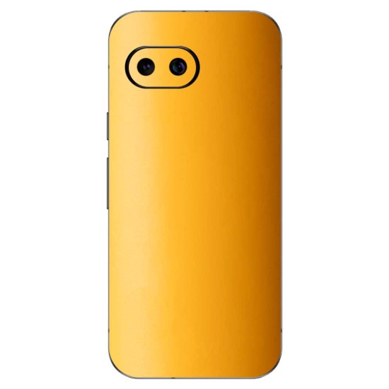 Folie skin SILKASE pentru Google Pixel 9a, protectie spate telefon, portocaliu deschis mat (Pixel 9a, S2102) by www.silkase.ro
