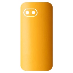 Folie skin SILKASE pentru Google Pixel 9a, protectie spate telefon, portocaliu deschis mat