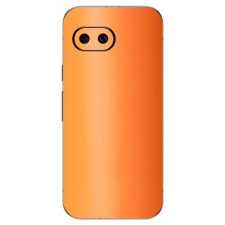 Folie skin SILKASE pentru Google Pixel 9a, protectie spate telefon, portocaliu mat