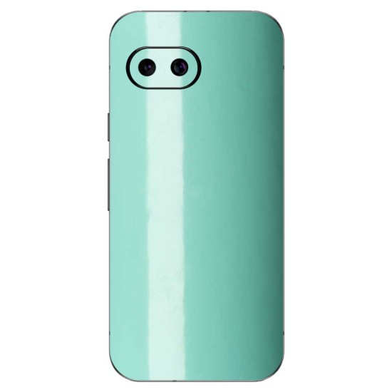 Folie skin SILKASE pentru Google Pixel 9a, protectie spate telefon, turcoaz lucios (Pixel 9a, S2106) by www.silkase.ro