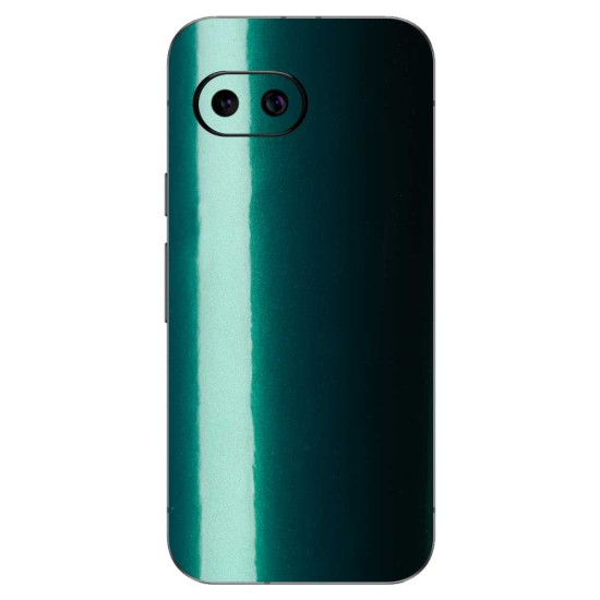 Folie skin SILKASE pentru Google Pixel 9a, protectie spate telefon, verde emerald (Pixel 9a, S2101) by www.silkase.ro