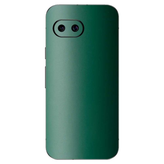Folie skin SILKASE pentru Google Pixel 9a, protectie spate telefon, verde inchis mat (Pixel 9a, S2104) by www.silkase.ro