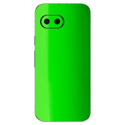 Folie skin SILKASE pentru Google Pixel 9a, protectie spate telefon, verde neon lucios