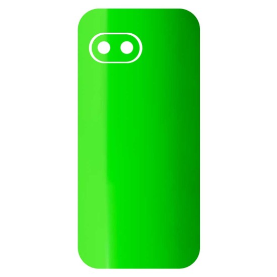 Folie skin SILKASE pentru Google Pixel 9a, protectie spate telefon, verde neon lucios (Pixel 9a, S2118) by www.silkase.ro