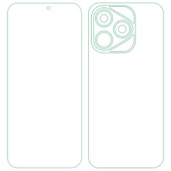 Set 2 folii SILKASE pentru Honor 400 Lite, protectie telefon, silicon regenerabil