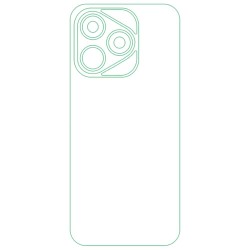 Folie spate mata SILKASE pentru Honor 400 Lite, protectie spate, silicon
