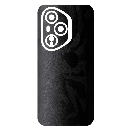 Folie skin SILKASE pentru Honor 400 Pro, protectie spate telefon, negru camuflaj (400 Pro, S2156) by www.silkase.ro