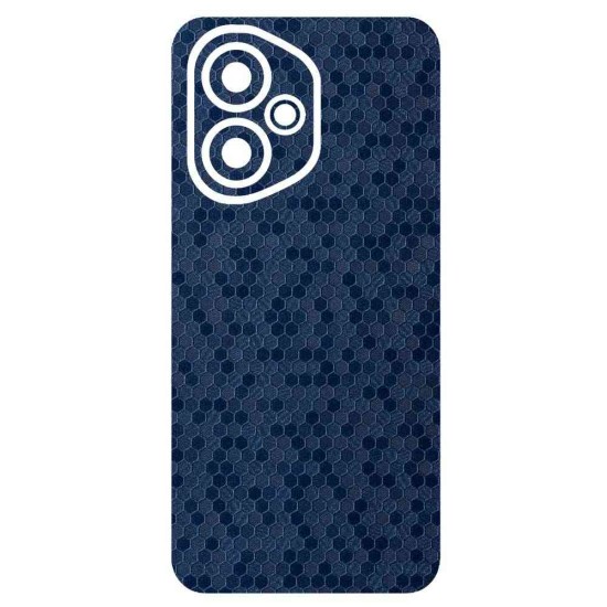 Folie skin SILKASE pentru Honor 400, protectie spate telefon, albastru hexa (400, S2131) by www.silkase.ro