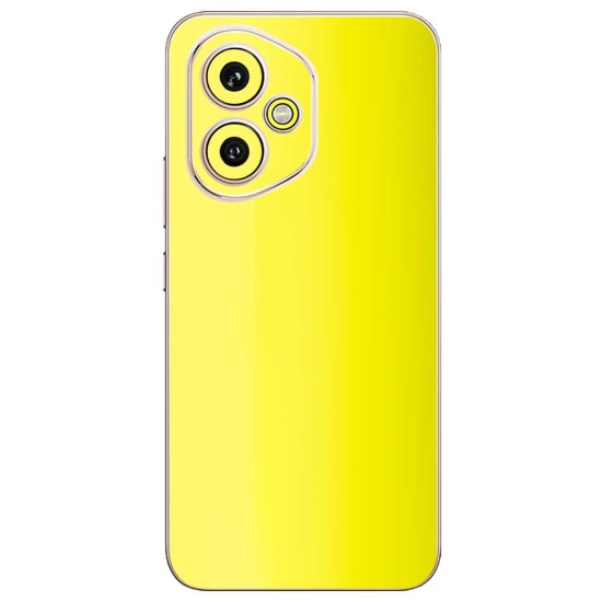 Folie skin SILKASE pentru Honor 400, protectie spate telefon, galben fluorescent (400, S2142) by www.silkase.ro