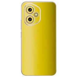 Folie skin SILKASE pentru Honor 400, protectie spate telefon, galben mat