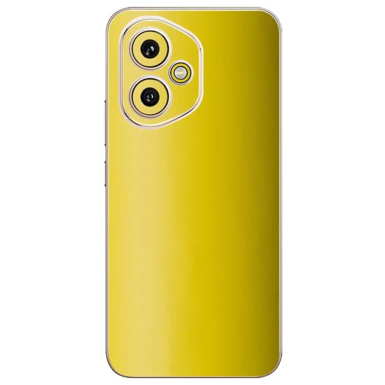 Folie skin SILKASE pentru Honor 400, protectie spate telefon, galben mat (400, S2122) by www.silkase.ro