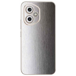 Folie skin SILKASE pentru Honor 400, protectie spate telefon, gri deschis brushed