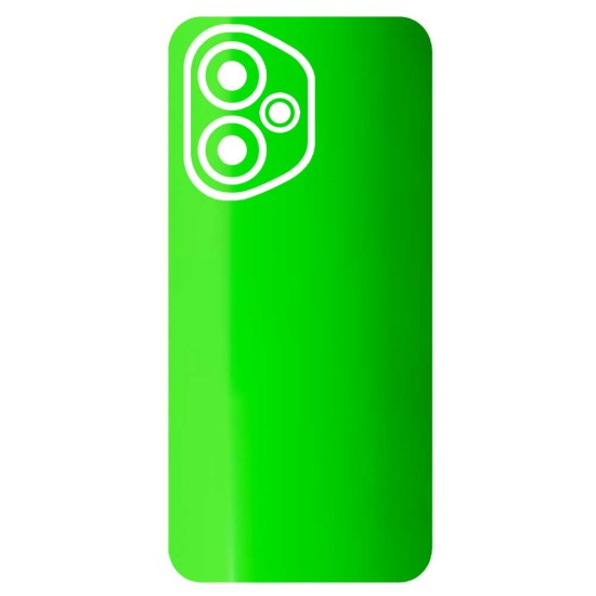 Folie skin SILKASE pentru Honor 400, protectie spate telefon, verde neon lucios (400, S2150) by www.silkase.ro
