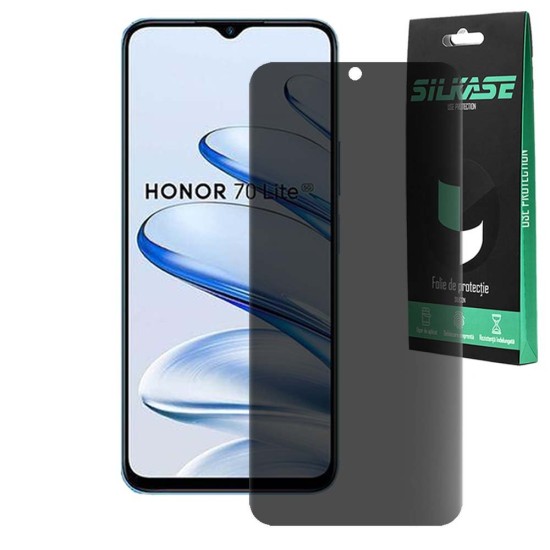 Folie privacy mata SILKASE pentru Honor 70 Lite, protectie ecran, silicon (70 Lite, F6913) by www.silkase.ro