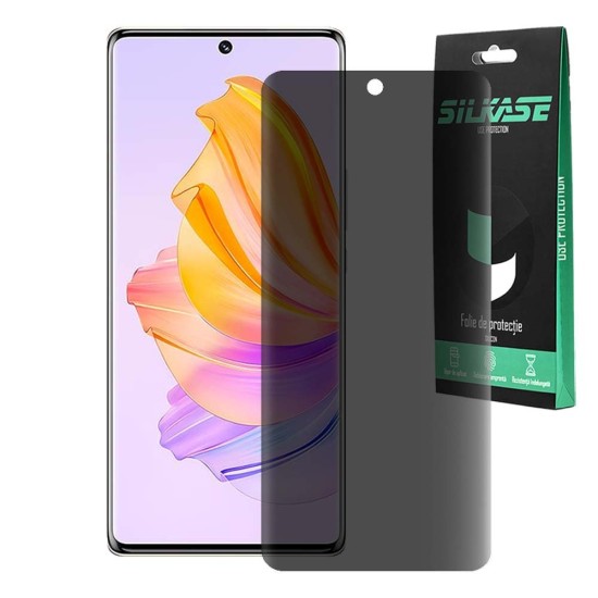 Folie privacy mata SILKASE pentru Honor 80 SE, protectie ecran, silicon (80 SE, F6897) by www.silkase.ro