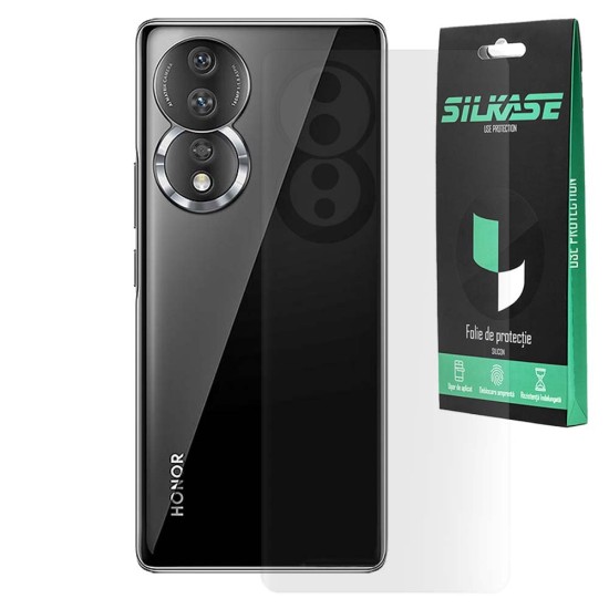 Folie spate mata SILKASE pentru Honor 80, protectie spate, silicon (80, F6886) by www.silkase.ro