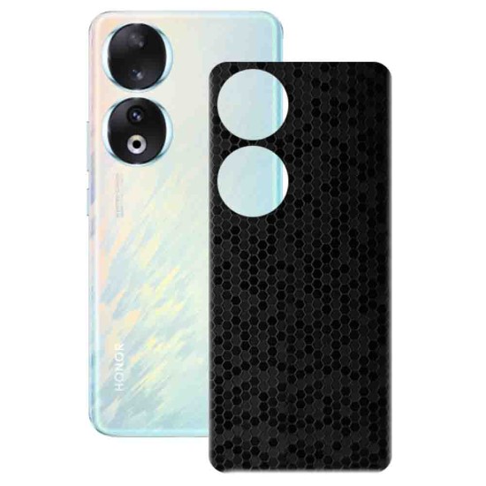 Folie skin SILKASE pentru Honor 90, negru hexa, protectie spate telefon (SILKASE, 90) by www.silkase.ro Folie skin SILKASE pentru Honor 90, negru hexa, protectie spate telefon (90, S1284) by www.silkase.ro