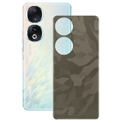 Folie skin SILKASE pentru Honor 90, camo verde, protectie spate telefon