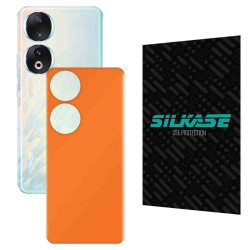 Folie skin SILKASE pentru Honor 90, portocaliu mat, protectie spate telefon