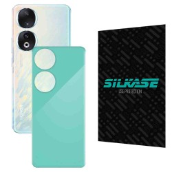 Folie skin SILKASE pentru Honor 90, turcoaz lucios, protectie spate telefon