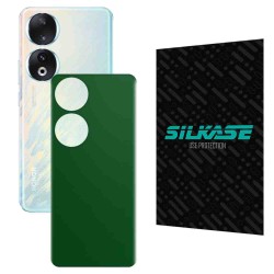 Folie skin SILKASE pentru Honor 90, verde inchis mat, protectie spate telefon