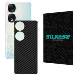 Folie skin SILKASE pentru Honor 90, carbon, protectie spate telefon Folie skin SILKASE pentru Honor 90, carbon, protectie spate telefon