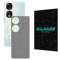 Folie skin SILKASE pentru Honor 90, gri hex, protectie spate telefon Folie skin SILKASE pentru Honor 90, gri hex, protectie spate telefon