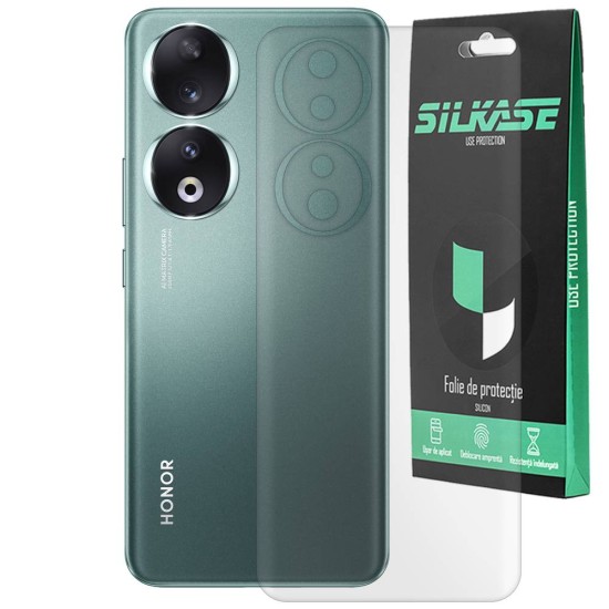 Folie spate mata SILKASE pentru Honor 90, protectie spate, silicon (90, F6087) by www.silkase.ro