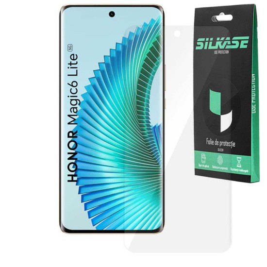 Folie SILKASE pentru Honor Magic6 Lite, protectie ecran, silicon regenerabil (Magic6 Lite, F6565) by www.silkase.ro