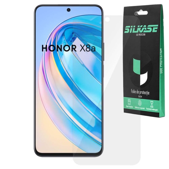 Folie SILKASE pentru Honor X8a, protectie ecran, silicon regenerabil (X8a, F6866) by www.silkase.ro
