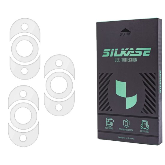 Set 3 folii SILKASE pentru Huawei Nova 11 Ultra, protectie camera foto, silicon regenerabil (SILKASE, Set Folii Camere silicon) by www.silkase.ro Set 3 folii SILKASE pentru Huawei Nova 11 Ultra, protectie camera foto, silicon regenerabil (Nova 11, C0496) by www.silkase.ro