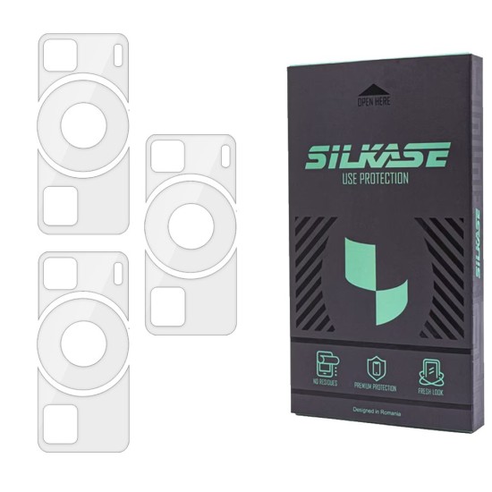 Set 3 folii SILKASE pentru Huawei P60, protectie camera foto, silicon regenerabil (SILKASE, Set Folii Camere silicon) by www.silkase.ro Set 3 folii SILKASE pentru Huawei P60, protectie camera foto, silicon regenerabil (P60, C0491) by www.silkase.ro