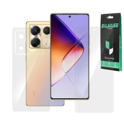 Set 2 folii SILKASE pentru Infinix Note 40, protectie telefon, silicon regenerabil Set 2 folii SILKASE pentru Infinix Note 40, protectie telefon, silicon regenerabil