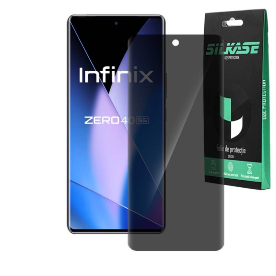 Folie privacy SILKASE pentru Infinix Zero 40, protectie ecran, silicon (, F7396) by www.silkase.ro