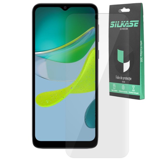 Folie SILKASE pentru Motorola E13 protectie ecran silicon regenerabil (Moto E13, F5950) by www.silkase.ro