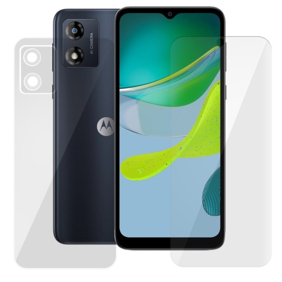 Set 2 folii SILKASE pentru Motorola E13 protectie telefon silicon regenerabil (Moto E13, F5952) by www.silkase.ro