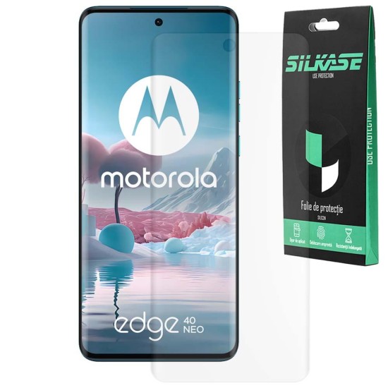 Folie mata SILKASE pentru Motorola Edge 40 Neo, protectie ecran, silicon (SILKASE, Folie Silicon Fata Mata) by www.silkase.ro Folie mata SILKASE pentru Motorola Edge 40 Neo, protectie ecran, silicon (Edge 40 Neo, F6721) by www.silkase.ro