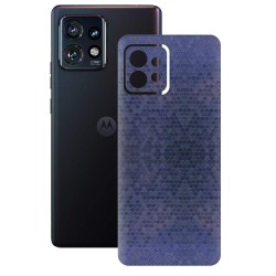 Folie skin SILKASE pentru Motorola Edge 40 Pro, albastru hexa, protectie spate telefon