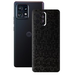 Folie skin SILKASE pentru Motorola Edge 40 Pro, negru hexa, protectie spate telefon