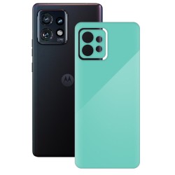 Folie skin SILKASE pentru Motorola Edge 40 Pro, turcoaz lucios, protectie spate telefon