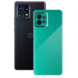 Folie skin SILKASE pentru Motorola Edge 40 Pro, turcoaz metalic, protectie spate telefon