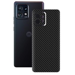 Folie skin SILKASE pentru Motorola Edge 40 Pro, carbon, protectie spate telefon