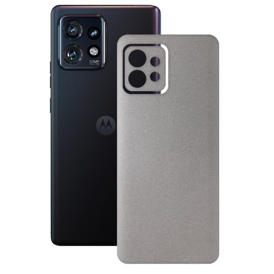 Folie skin SILKASE pentru Motorola Edge 40 Pro, gri deschis, protectie spate telefon (Edge 40 Pro, S1158) by www.silkase.ro