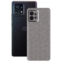 Folie skin SILKASE pentru Motorola Edge 40 Pro, gri hex, protectie spate telefon