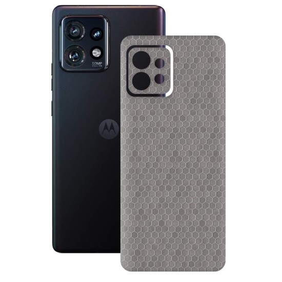 Folie skin SILKASE pentru Motorola Edge 40 Pro, gri hex, protectie spate telefon (Edge 40 Pro, S1159) by www.silkase.ro