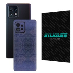Folie skin SILKASE pentru Motorola Edge 40 Pro, albastru hexa, protectie spate telefon Folie skin SILKASE pentru Motorola Edge 40 Pro, albastru hexa, protectie spate telefon