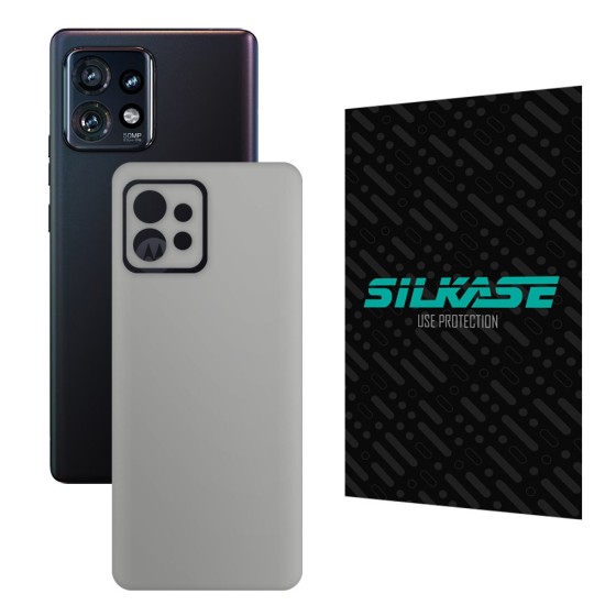 Folie skin SILKASE pentru Motorola Edge 40 Pro, gri ice, protectie spate telefon (Edge 40 Pro, S1160) by www.silkase.ro