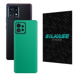Folie skin SILKASE pentru Motorola Edge 40 Pro, turcoaz mat, protectie spate telefon