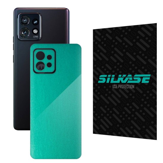 Folie skin SILKASE pentru Motorola Edge 40 Pro, turcoaz metalic, protectie spate telefon (SILKASE, Motorola) by www.silkase.ro Folie skin SILKASE pentru Motorola Edge 40 Pro, turcoaz metalic, protectie spate telefon (Edge 40 Pro, S1169) by www.silkase.ro